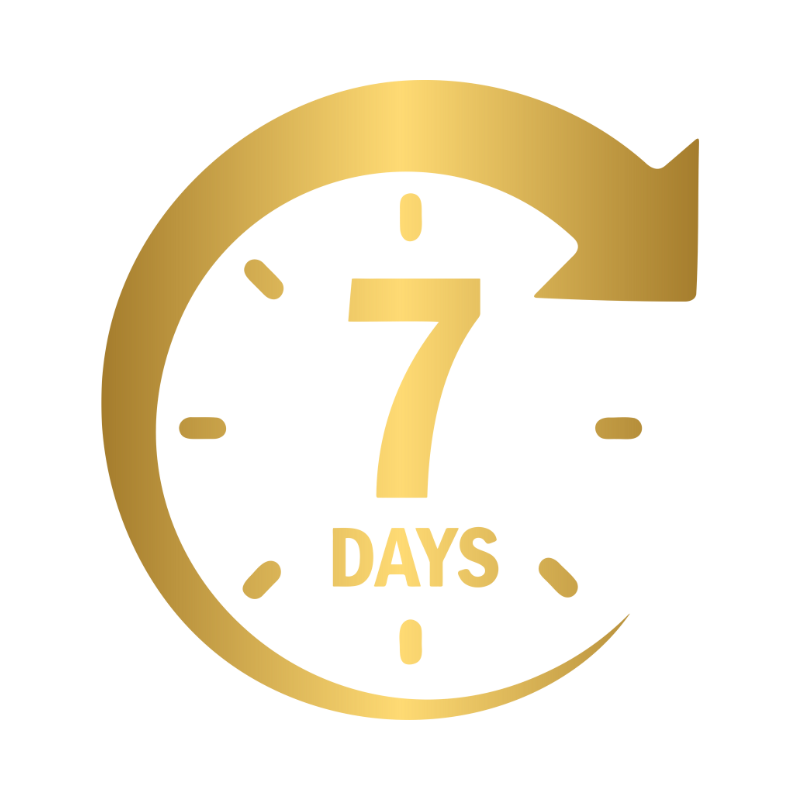 7-Day Money-Back Guarantee Seal